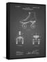 PP1019-Black Grid Roller Skate 1899 Patent Poster-Cole Borders-Framed Stretched Canvas