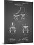PP1019-Black Grid Roller Skate 1899 Patent Poster-Cole Borders-Mounted Giclee Print