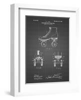 PP1019-Black Grid Roller Skate 1899 Patent Poster-Cole Borders-Framed Giclee Print