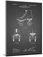 PP1019-Black Grid Roller Skate 1899 Patent Poster-Cole Borders-Mounted Giclee Print