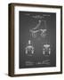 PP1019-Black Grid Roller Skate 1899 Patent Poster-Cole Borders-Framed Giclee Print