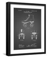 PP1019-Black Grid Roller Skate 1899 Patent Poster-Cole Borders-Framed Giclee Print