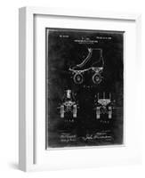 PP1019-Black Grunge Roller Skate 1899 Patent Poster-Cole Borders-Framed Premium Giclee Print