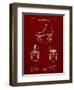 PP1019-Burgundy Roller Skate 1899 Patent Poster-Cole Borders-Framed Premium Giclee Print
