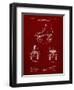 PP1019-Burgundy Roller Skate 1899 Patent Poster-Cole Borders-Framed Premium Giclee Print