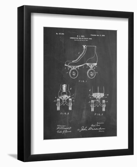 PP1019-Chalkboard Roller Skate 1899 Patent Poster-Cole Borders-Framed Premium Giclee Print