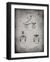 PP1019-Faded Grey Roller Skate 1899 Patent Poster-Cole Borders-Framed Giclee Print