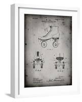 PP1019-Faded Grey Roller Skate 1899 Patent Poster-Cole Borders-Framed Giclee Print