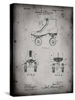 PP1019-Faded Grey Roller Skate 1899 Patent Poster-Cole Borders-Stretched Canvas