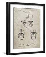 PP1019-Sandstone Roller Skate 1899 Patent Poster-Cole Borders-Framed Giclee Print