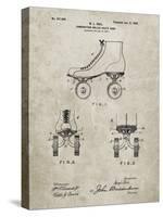 PP1019-Sandstone Roller Skate 1899 Patent Poster-Cole Borders-Stretched Canvas