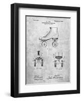 PP1019-Slate Roller Skate 1899 Patent Poster-Cole Borders-Framed Premium Giclee Print