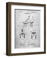 PP1019-Slate Roller Skate 1899 Patent Poster-Cole Borders-Framed Giclee Print