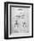PP1019-Slate Roller Skate 1899 Patent Poster-Cole Borders-Framed Giclee Print