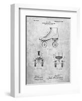 PP1019-Slate Roller Skate 1899 Patent Poster-Cole Borders-Framed Giclee Print