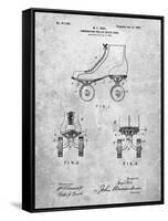 PP1019-Slate Roller Skate 1899 Patent Poster-Cole Borders-Framed Stretched Canvas