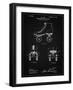 PP1019-Vintage Black Roller Skate 1899 Patent Poster-Cole Borders-Framed Giclee Print