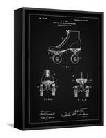 PP1019-Vintage Black Roller Skate 1899 Patent Poster-Cole Borders-Framed Stretched Canvas