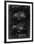 PP1020-Black Grunge Rubber Band Toy Car Patent Poster-Cole Borders-Framed Giclee Print