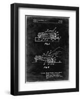 PP1020-Black Grunge Rubber Band Toy Car Patent Poster-Cole Borders-Framed Premium Giclee Print