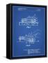 PP1020-Blueprint Rubber Band Toy Car Patent Poster-Cole Borders-Framed Stretched Canvas