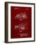 PP1020-Burgundy Rubber Band Toy Car Patent Poster-Cole Borders-Framed Giclee Print