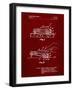 PP1020-Burgundy Rubber Band Toy Car Patent Poster-Cole Borders-Framed Giclee Print