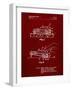 PP1020-Burgundy Rubber Band Toy Car Patent Poster-Cole Borders-Framed Giclee Print
