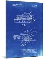 PP1020-Faded Blueprint Rubber Band Toy Car Patent Poster-Cole Borders-Mounted Giclee Print