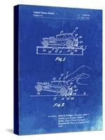 PP1020-Faded Blueprint Rubber Band Toy Car Patent Poster-Cole Borders-Stretched Canvas