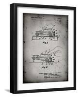 PP1020-Faded Grey Rubber Band Toy Car Patent Poster-Cole Borders-Framed Giclee Print