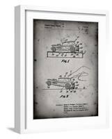 PP1020-Faded Grey Rubber Band Toy Car Patent Poster-Cole Borders-Framed Giclee Print