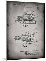 PP1020-Faded Grey Rubber Band Toy Car Patent Poster-Cole Borders-Mounted Giclee Print