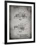 PP1020-Faded Grey Rubber Band Toy Car Patent Poster-Cole Borders-Framed Giclee Print