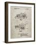 PP1020-Sandstone Rubber Band Toy Car Patent Poster-Cole Borders-Framed Giclee Print