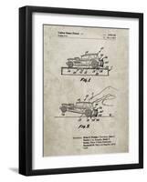 PP1020-Sandstone Rubber Band Toy Car Patent Poster-Cole Borders-Framed Giclee Print