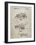 PP1020-Sandstone Rubber Band Toy Car Patent Poster-Cole Borders-Framed Giclee Print