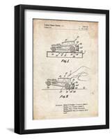 PP1020-Vintage Parchment Rubber Band Toy Car Patent Poster-Cole Borders-Framed Giclee Print