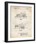 PP1020-Vintage Parchment Rubber Band Toy Car Patent Poster-Cole Borders-Framed Giclee Print