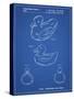 PP1021-Blueprint Rubber Ducky Patent Poster-Cole Borders-Stretched Canvas