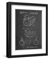 PP1021-Chalkboard Rubber Ducky Patent Poster-Cole Borders-Framed Premium Giclee Print