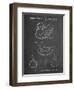 PP1021-Chalkboard Rubber Ducky Patent Poster-Cole Borders-Framed Giclee Print