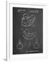 PP1021-Chalkboard Rubber Ducky Patent Poster-Cole Borders-Framed Giclee Print