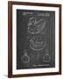 PP1021-Chalkboard Rubber Ducky Patent Poster-Cole Borders-Framed Giclee Print