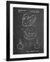 PP1021-Chalkboard Rubber Ducky Patent Poster-Cole Borders-Framed Giclee Print