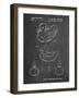 PP1021-Chalkboard Rubber Ducky Patent Poster-Cole Borders-Framed Giclee Print