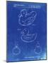 PP1021-Faded Blueprint Rubber Ducky Patent Poster-Cole Borders-Mounted Giclee Print