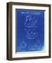 PP1021-Faded Blueprint Rubber Ducky Patent Poster-Cole Borders-Framed Giclee Print