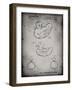 PP1021-Faded Grey Rubber Ducky Patent Poster-Cole Borders-Framed Giclee Print