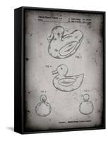 PP1021-Faded Grey Rubber Ducky Patent Poster-Cole Borders-Framed Stretched Canvas